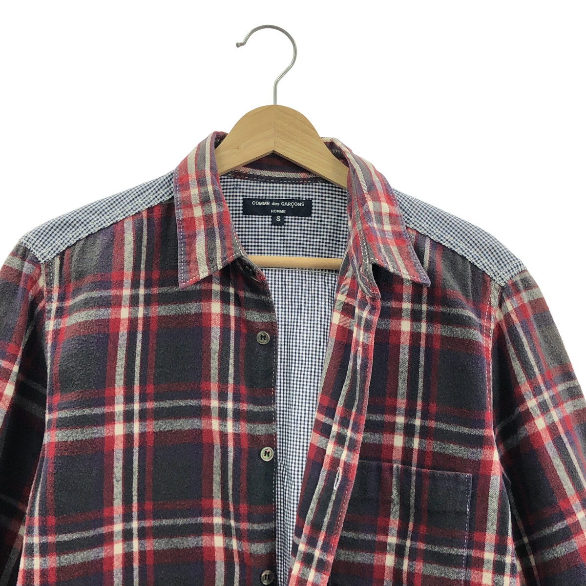 COMME des GARCONS HOMME / コムデギャルソンオム 背面切替 チェック フランネル シャツ