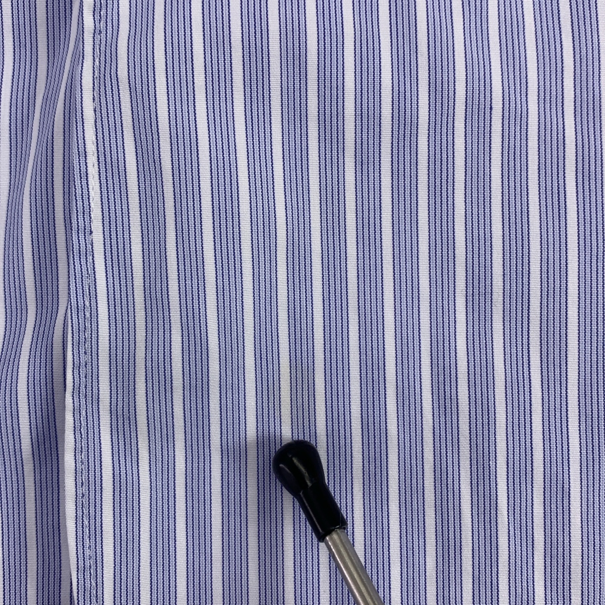 TICCA / ティッカ ストライプ ノーカラーシャツ