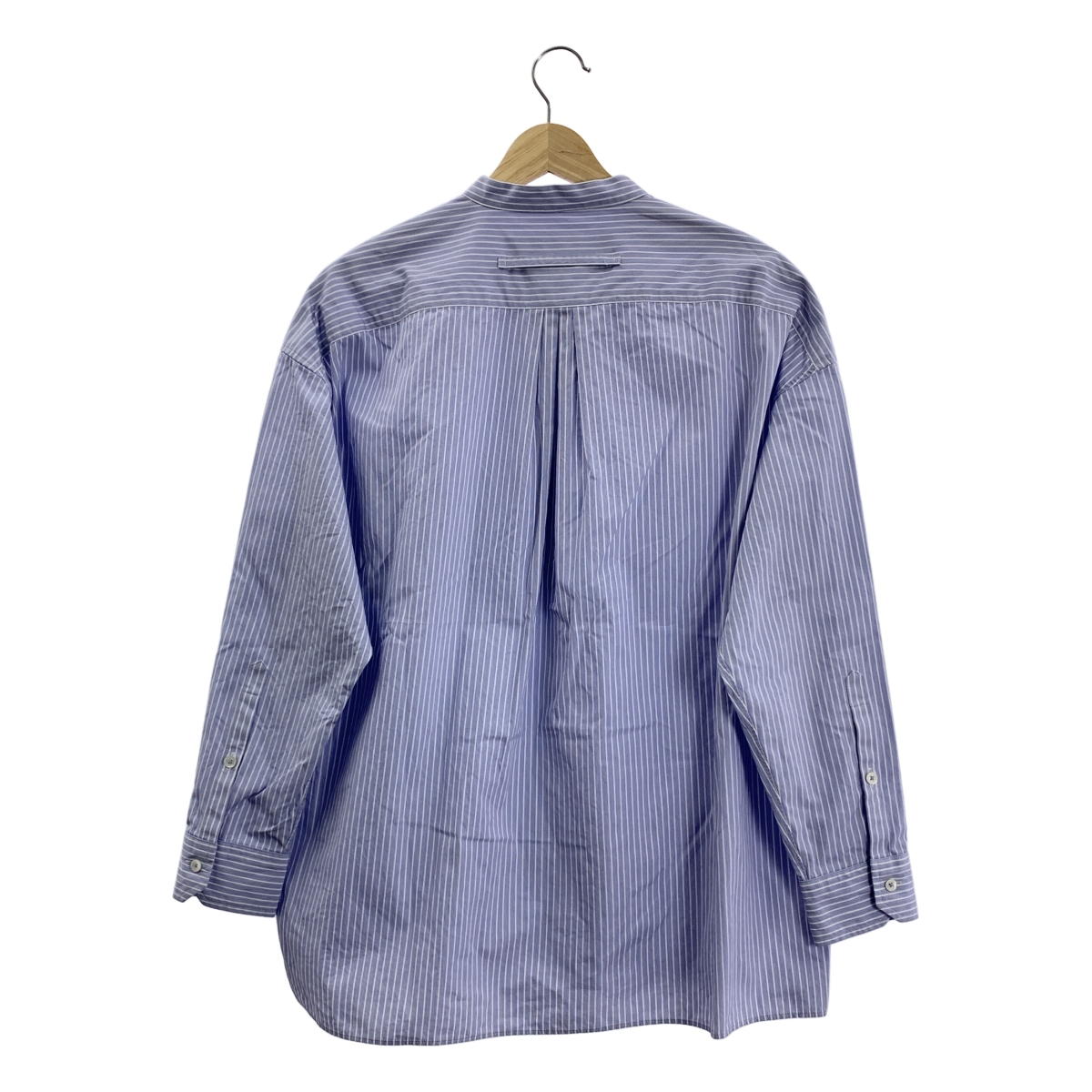 TICCA / ティッカ ストライプ ノーカラーシャツ