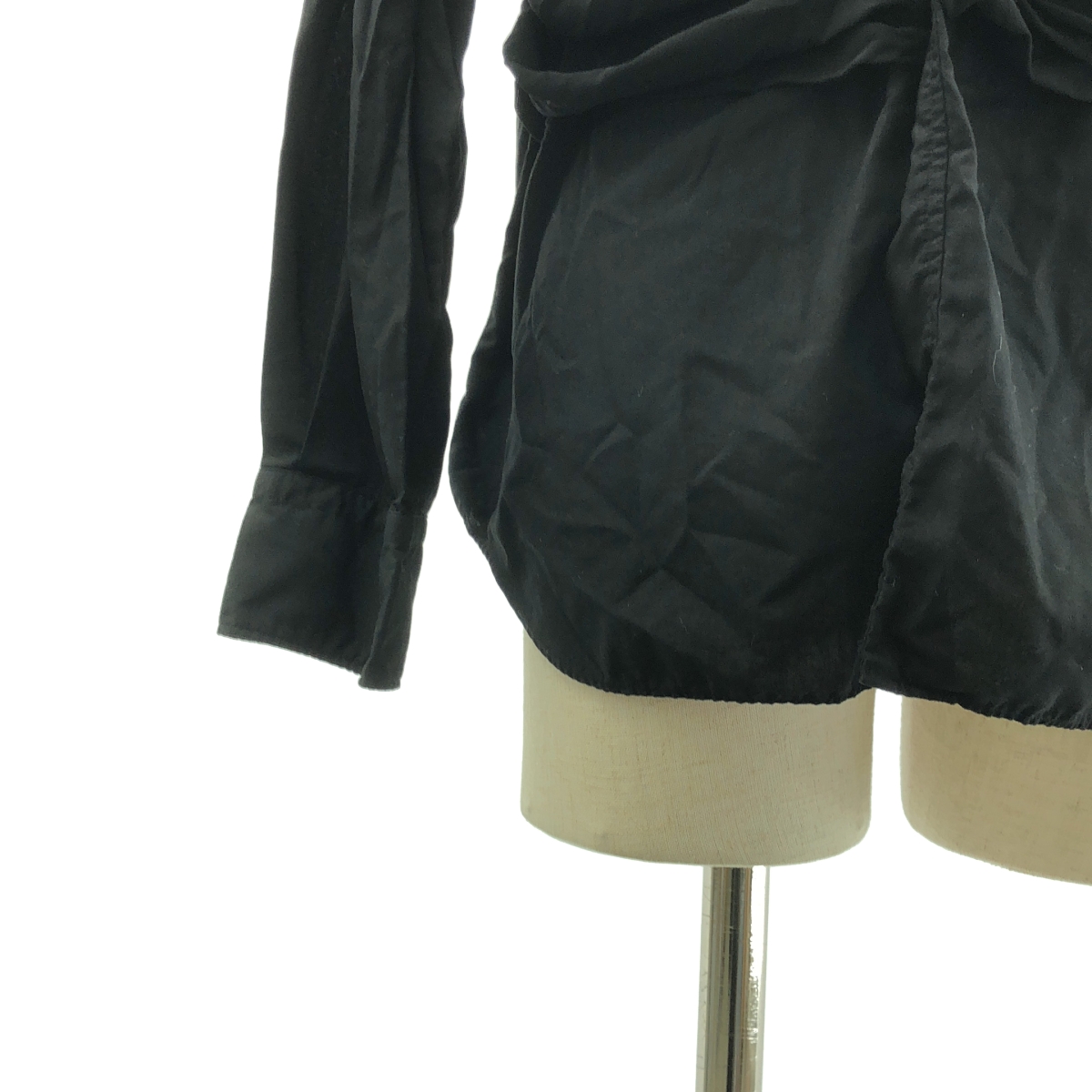 COMME des GARCONS / コムデギャルソン ポリエステル 製品加工 ギャザー ボリューム シャツ ブラウス