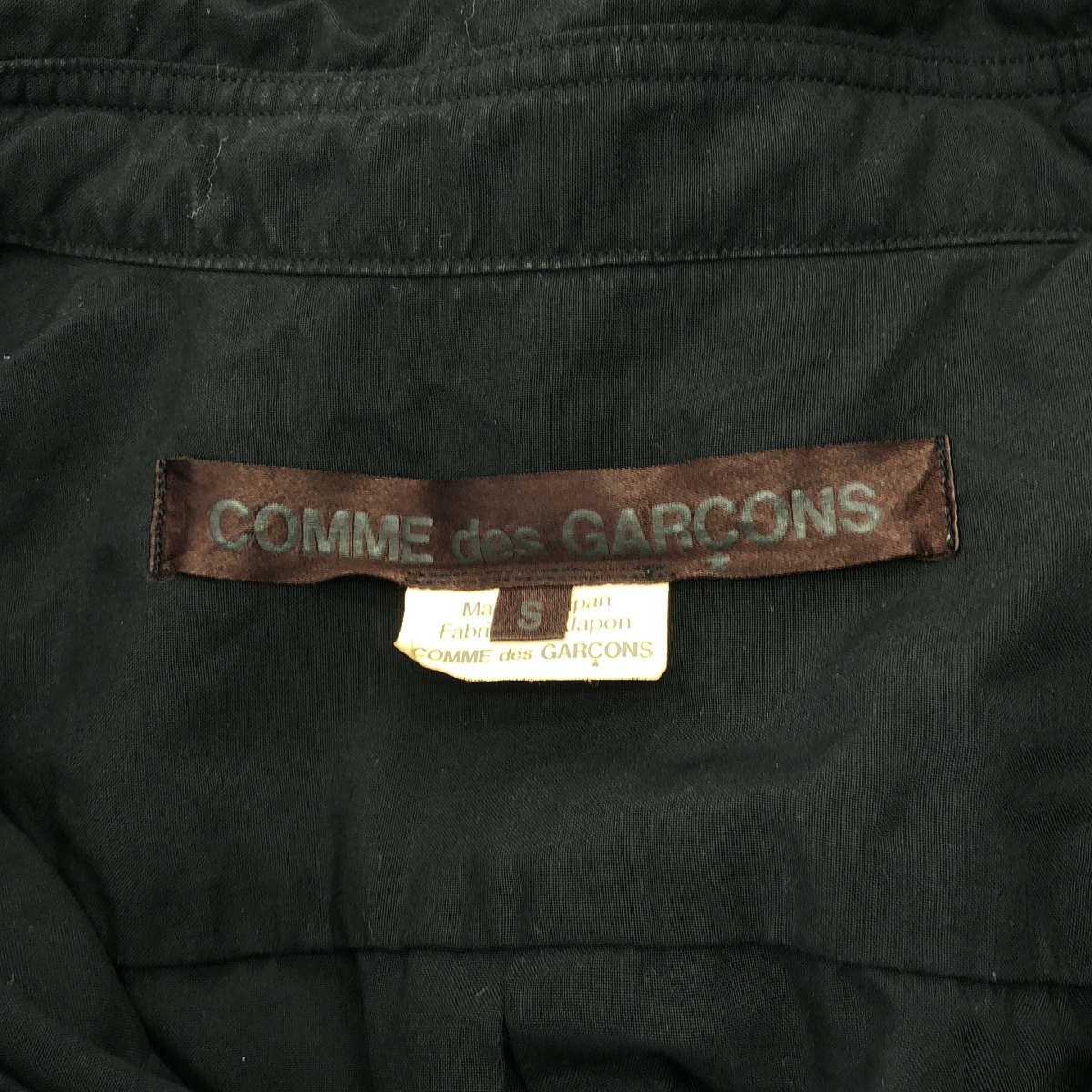 COMME des GARCONS / コムデギャルソン ポリエステル 製品加工 ギャザー ボリューム シャツ ブラウス