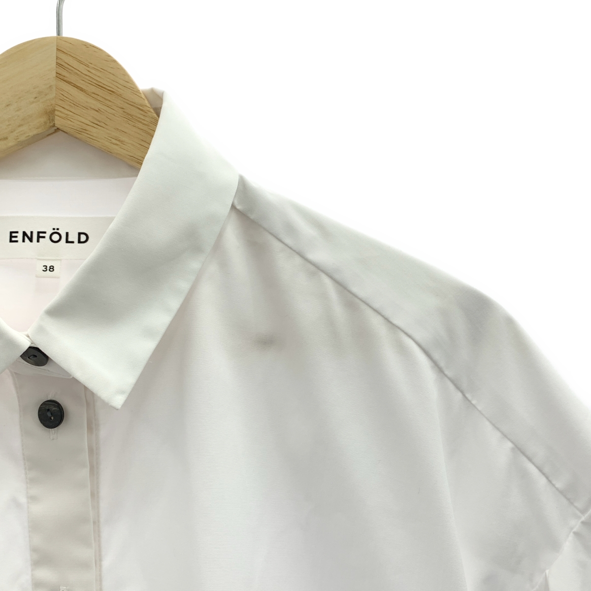 ENFOLD / エンフォルド HALF‐SLEEVES SHIRT コットン ハーフスリーブ シャツ