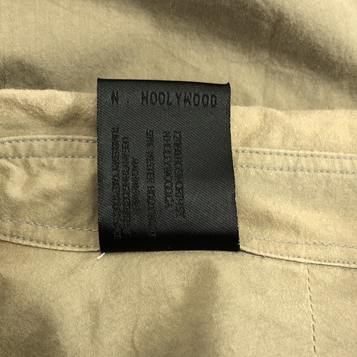 N.HOOLYWOOD / エヌハリウッド コットン ポプリン スタンプシャツ