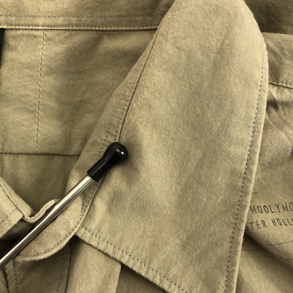 N.HOOLYWOOD / エヌハリウッド コットン ポプリン スタンプシャツ