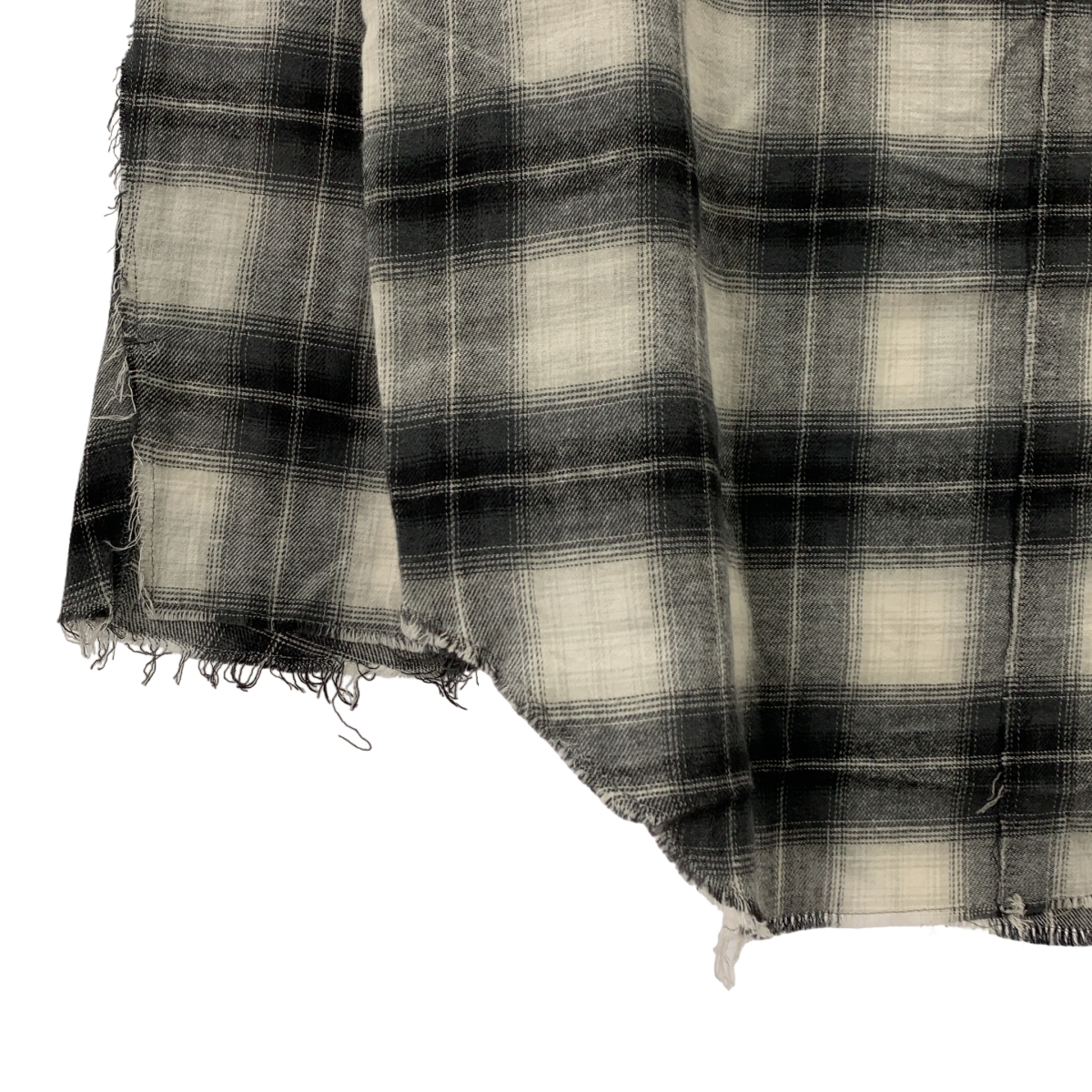 その他 オンブレチェック スキッパーシャツ