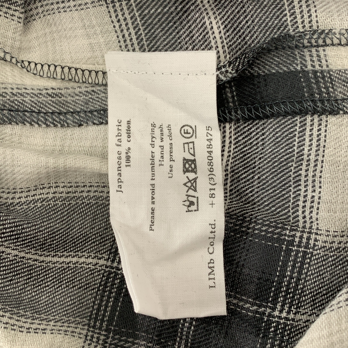 その他 オンブレチェック スキッパーシャツ