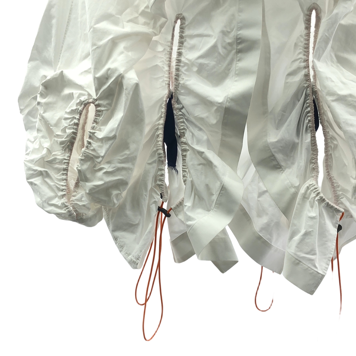 TOGA / トーガ ドローストリング ギャザー バックオープンシャツ