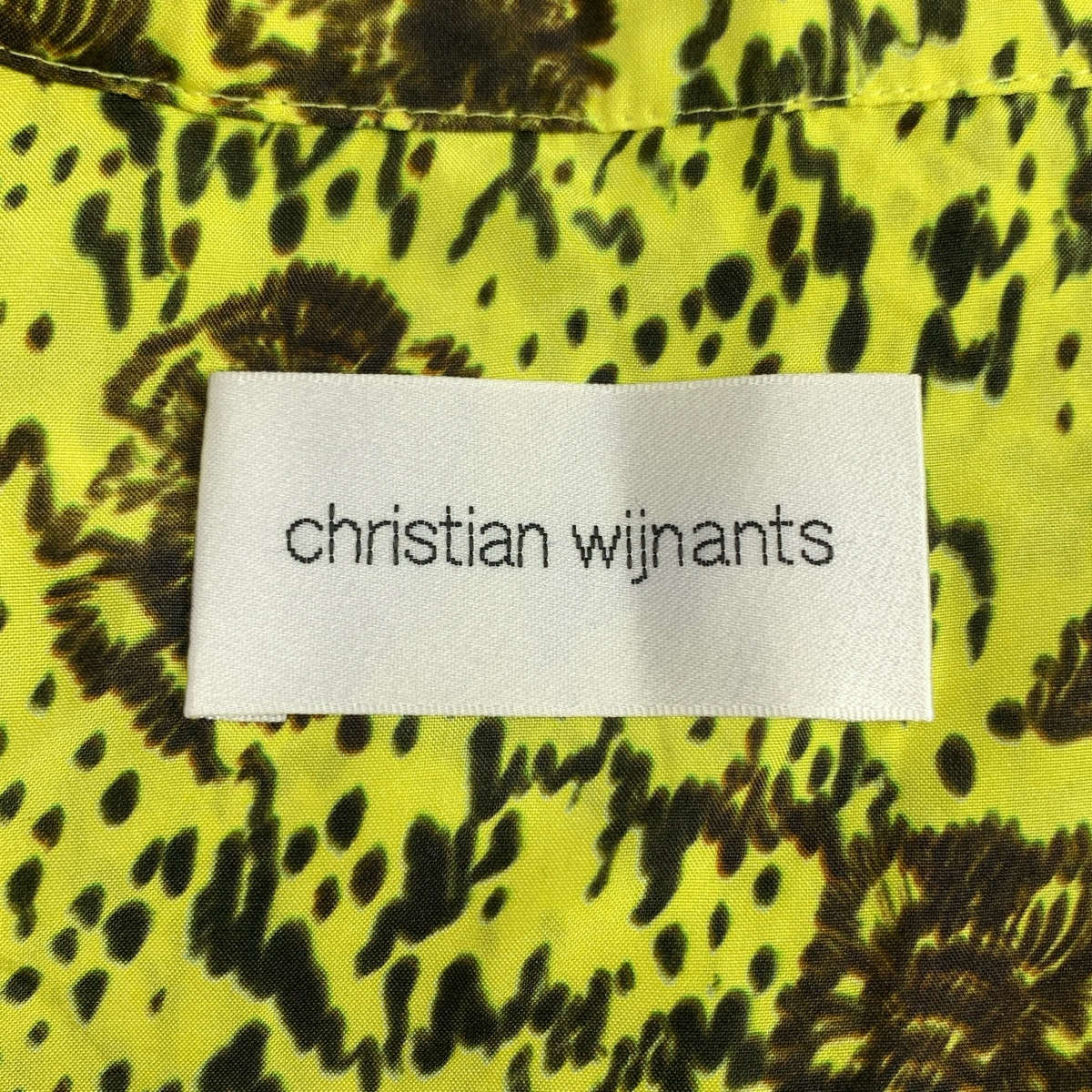 Christian Wijnants / クリスチャンワイナンツ シルク 総柄 アシンメトリー プルオーバー ワンピース