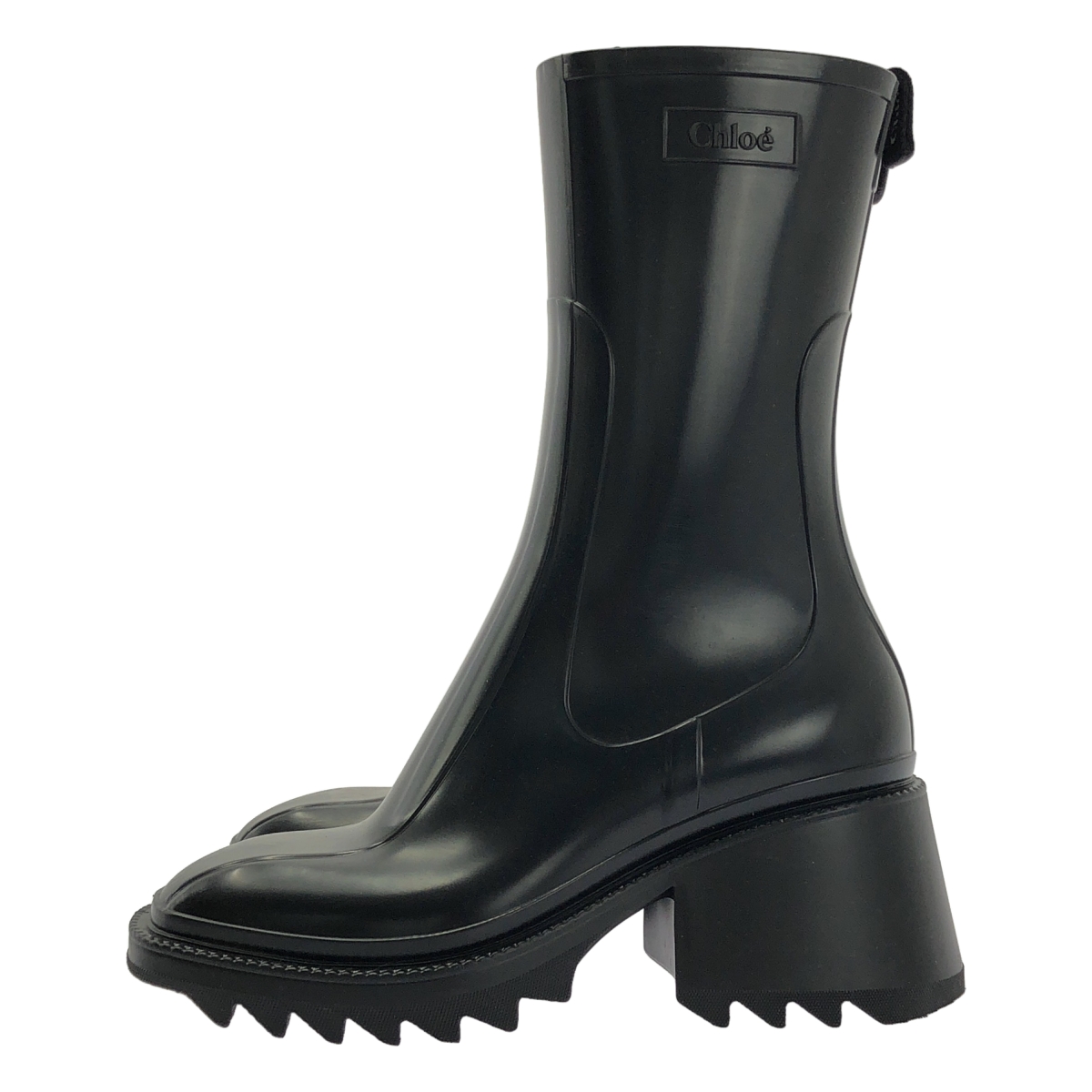 Chloe / クロエ スクエアトゥ サイドジップブーツ