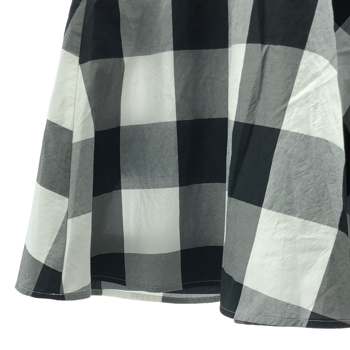 UNITED ARROWS / ユナイテッドアローズ FABRICA Vネック ブロックチェック ノースリーブ ワンピース