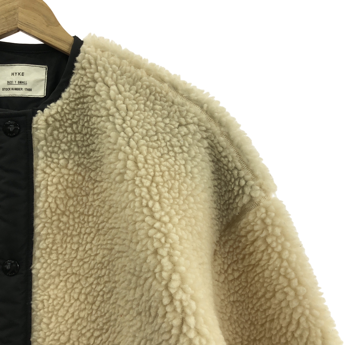 HYKE / ハイク FAUX SHEARLING JACKET フェイクムートン ボアジャケット