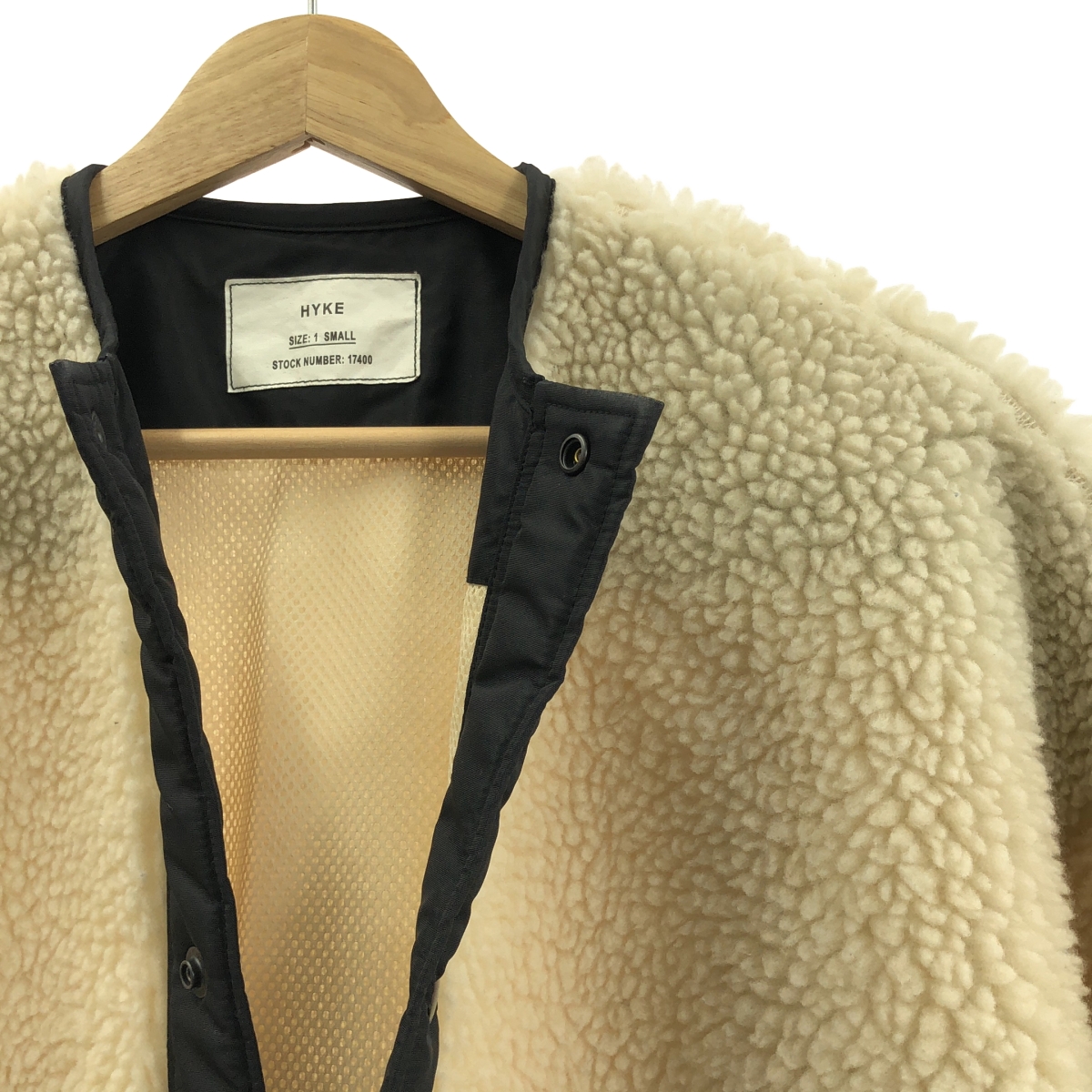 HYKE / ハイク FAUX SHEARLING JACKET フェイクムートン ボアジャケット