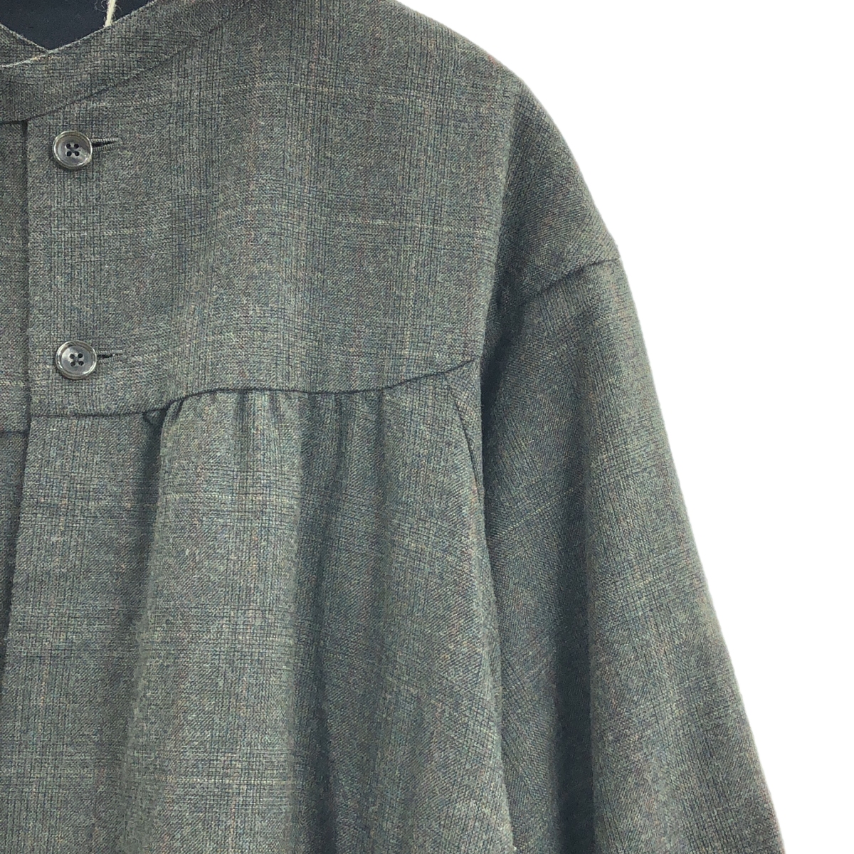 GASA / ガサ gasa*grue ウール レーヨン混 ギャザーコート