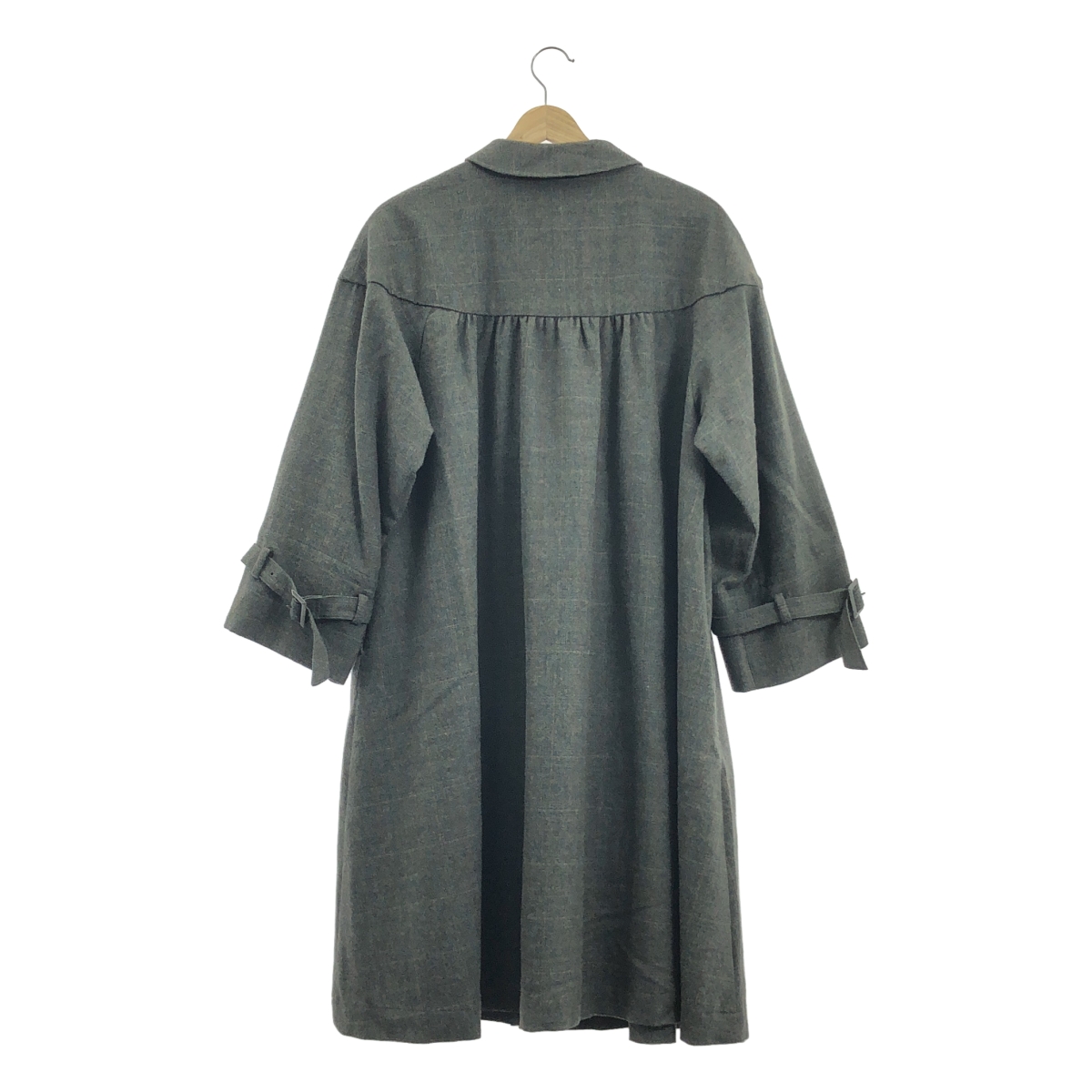 GASA / ガサ gasa*grue ウール レーヨン混 ギャザーコート