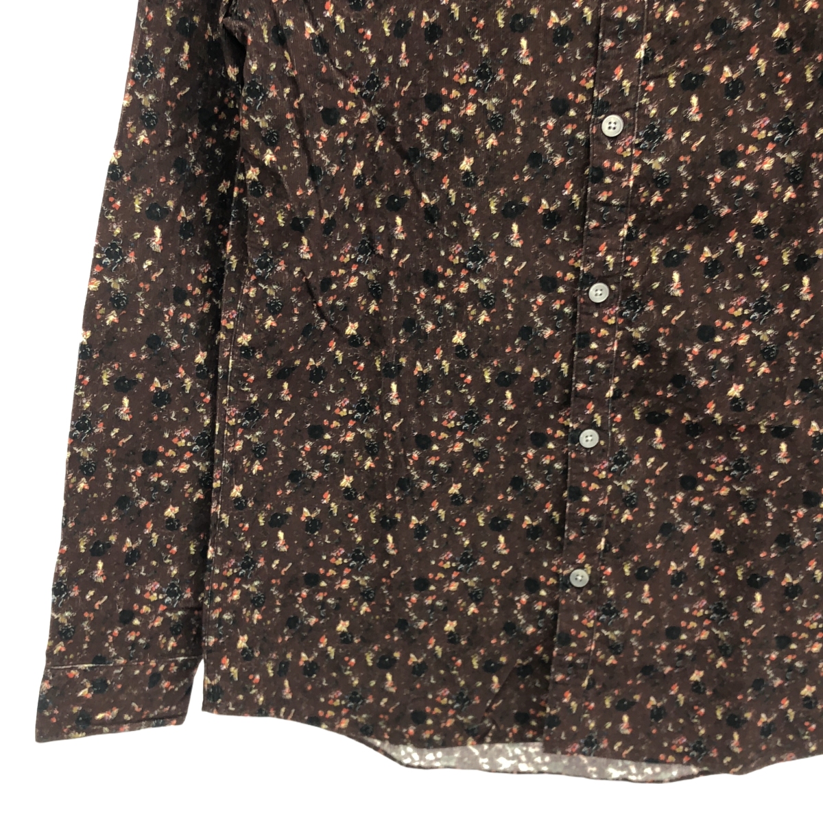 Paul Smith London / ポールスミスロンドン 花柄 コーデュロイ コットン 長袖 シャツ