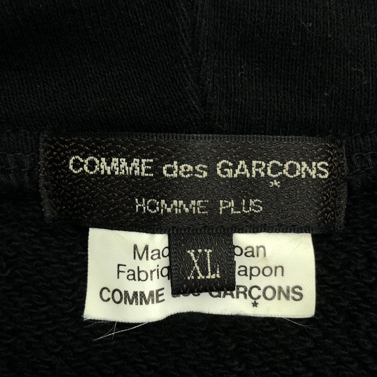 COMME des GARCONS HOMME PLUS / コムデギャルソンオムプリュス 段違い サイドジップ ジップアップ パーカー