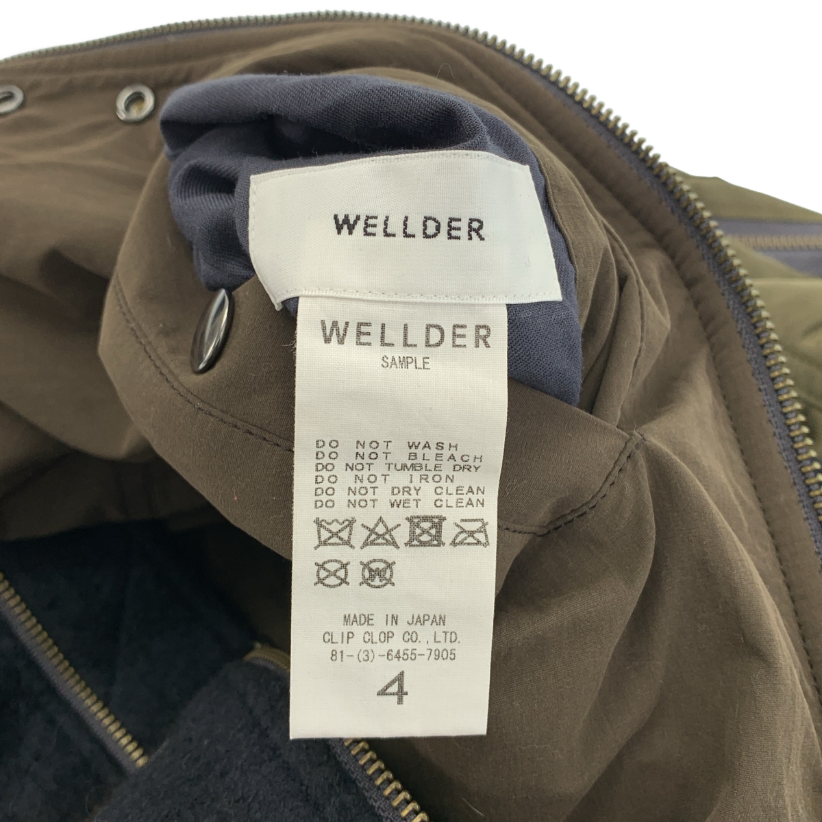 WELLDER / ウェルダー Combination Bomber Jacket 異素材 チェック ボンバージャケット