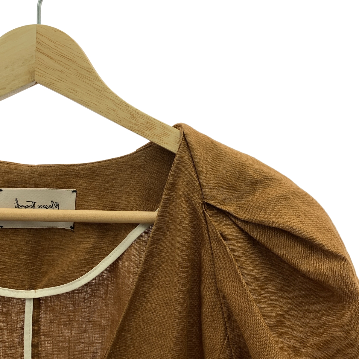 その他 リネン パフスリーブ ジャケット