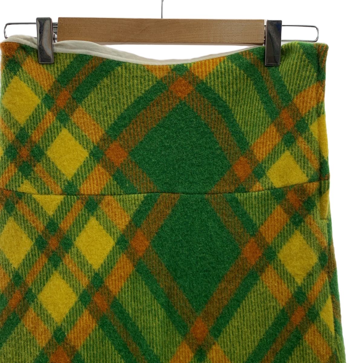 tricot COMME des GARCONS / トリココムデギャルソン アーガイルチェック ウール ロングスカート