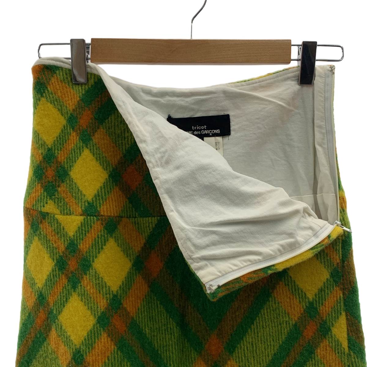 tricot COMME des GARCONS / トリココムデギャルソン アーガイルチェック ウール ロングスカート