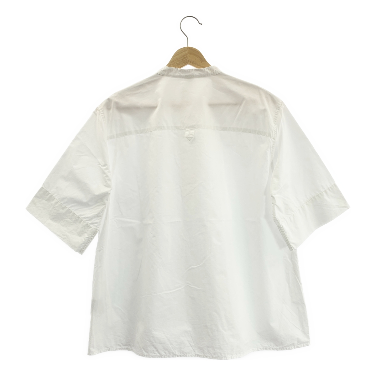 MHL. / エムエイチエルマーガレットハウエル COTTON RAMIE POPLIN コットン バンドカラーシャツ