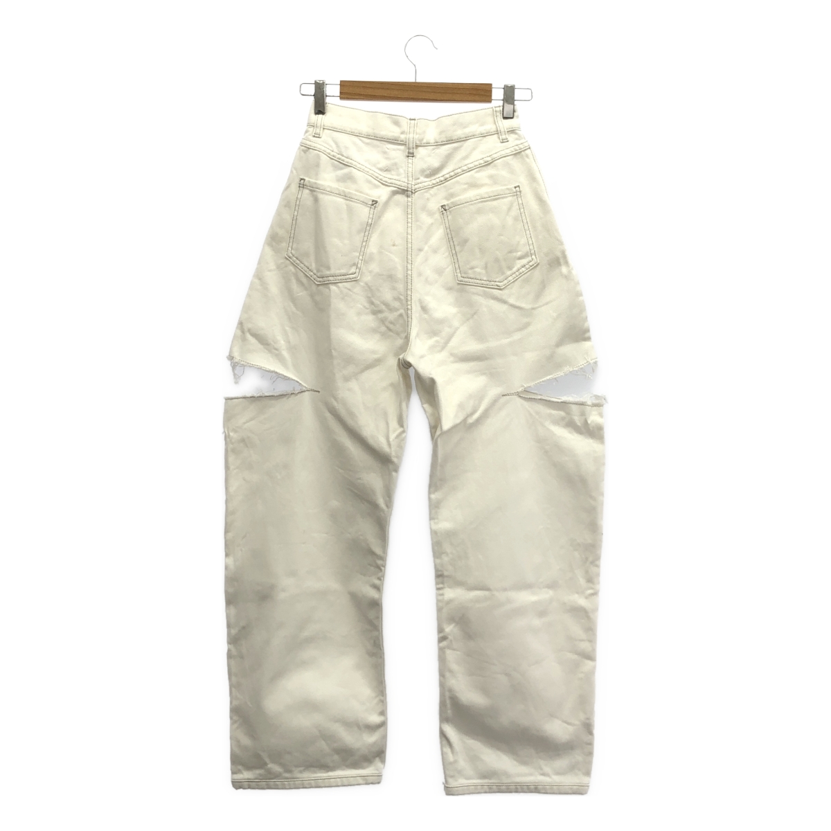 Maison Margiela / メゾンマルジェラ スラッシュディテール カットオフ デニムパンツ