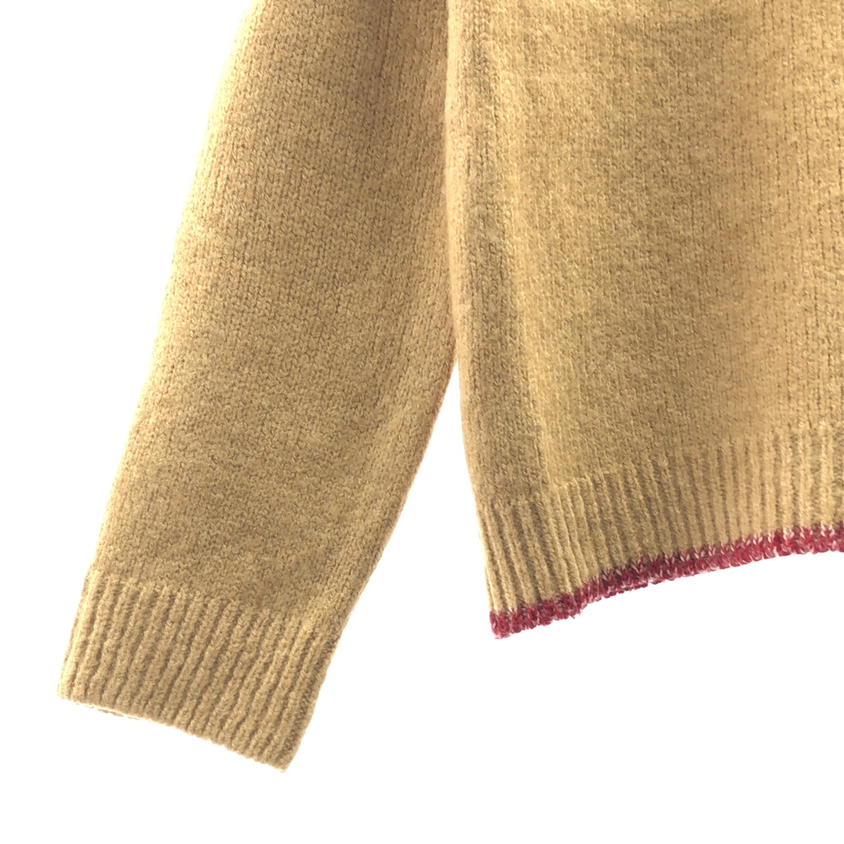 MAISON KITSUNE / メゾンキツネ ウール キャメル プルオーバー ニット