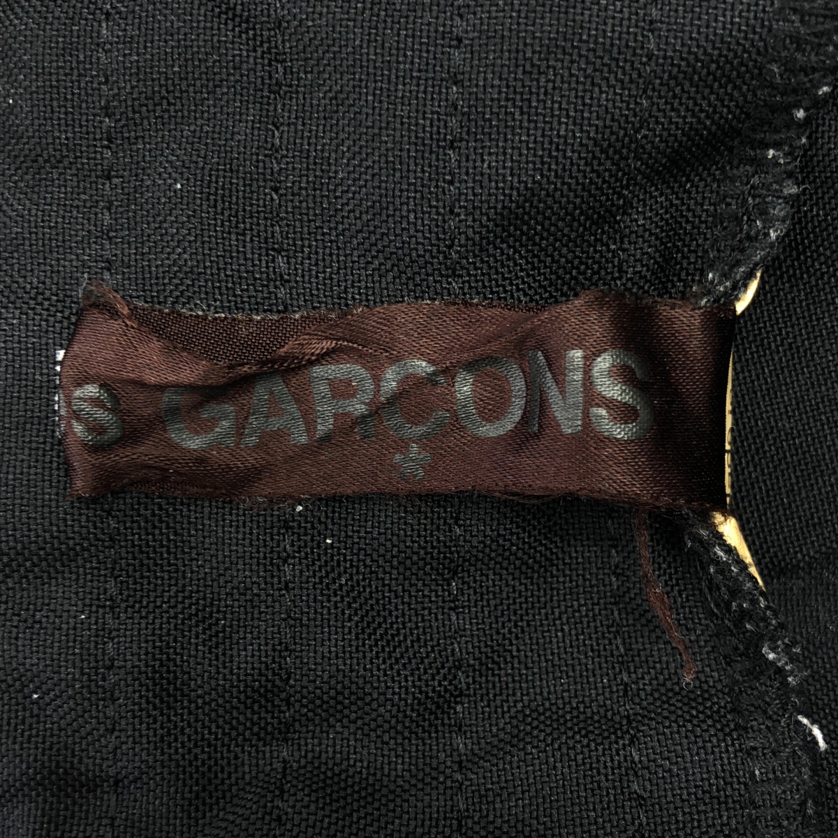 COMME des GARCONS / コムデギャルソン カットオフ ギャザー タック 吊り スカート