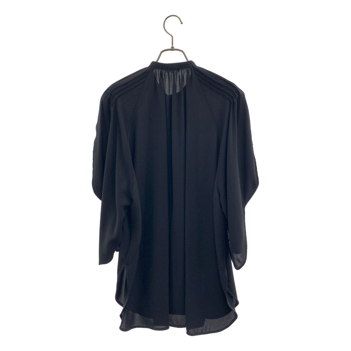 ENFOLD / エンフォルド PEライトジョーゼット カーブスリーブワイドブラウス