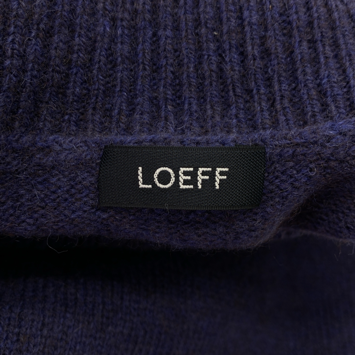 LOEFF / ロエフ YAK W ヤク ウール タートルネック ハーフスリーブニット