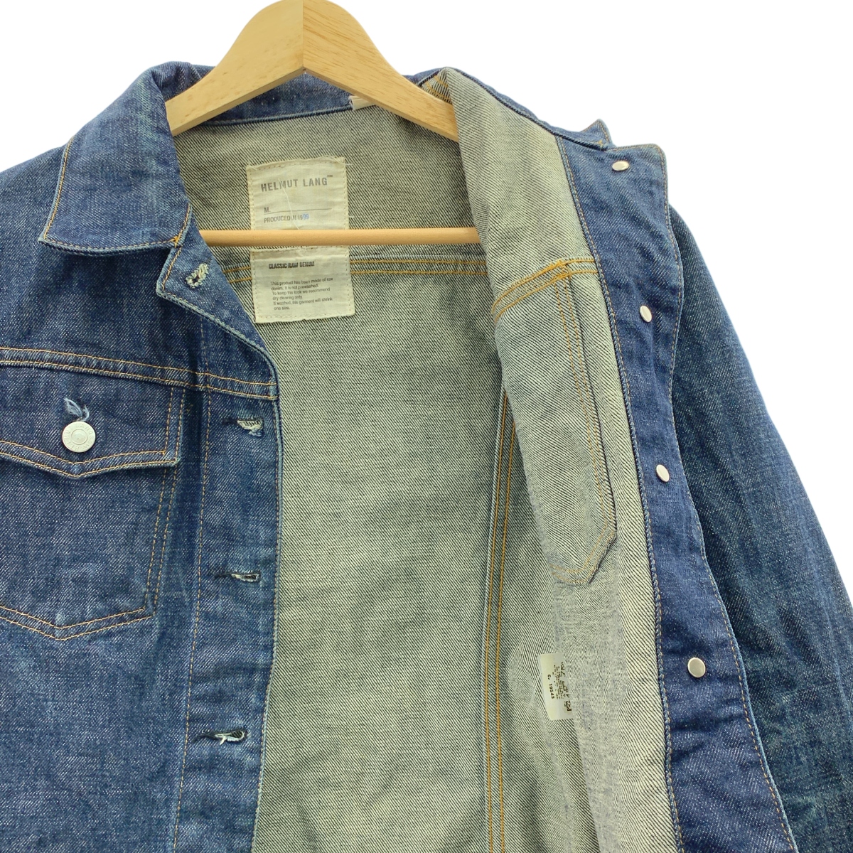 HELMUT LANG / ヘルムートラング Classic Raw Denim / 本人期 デニム トラッカージャケット