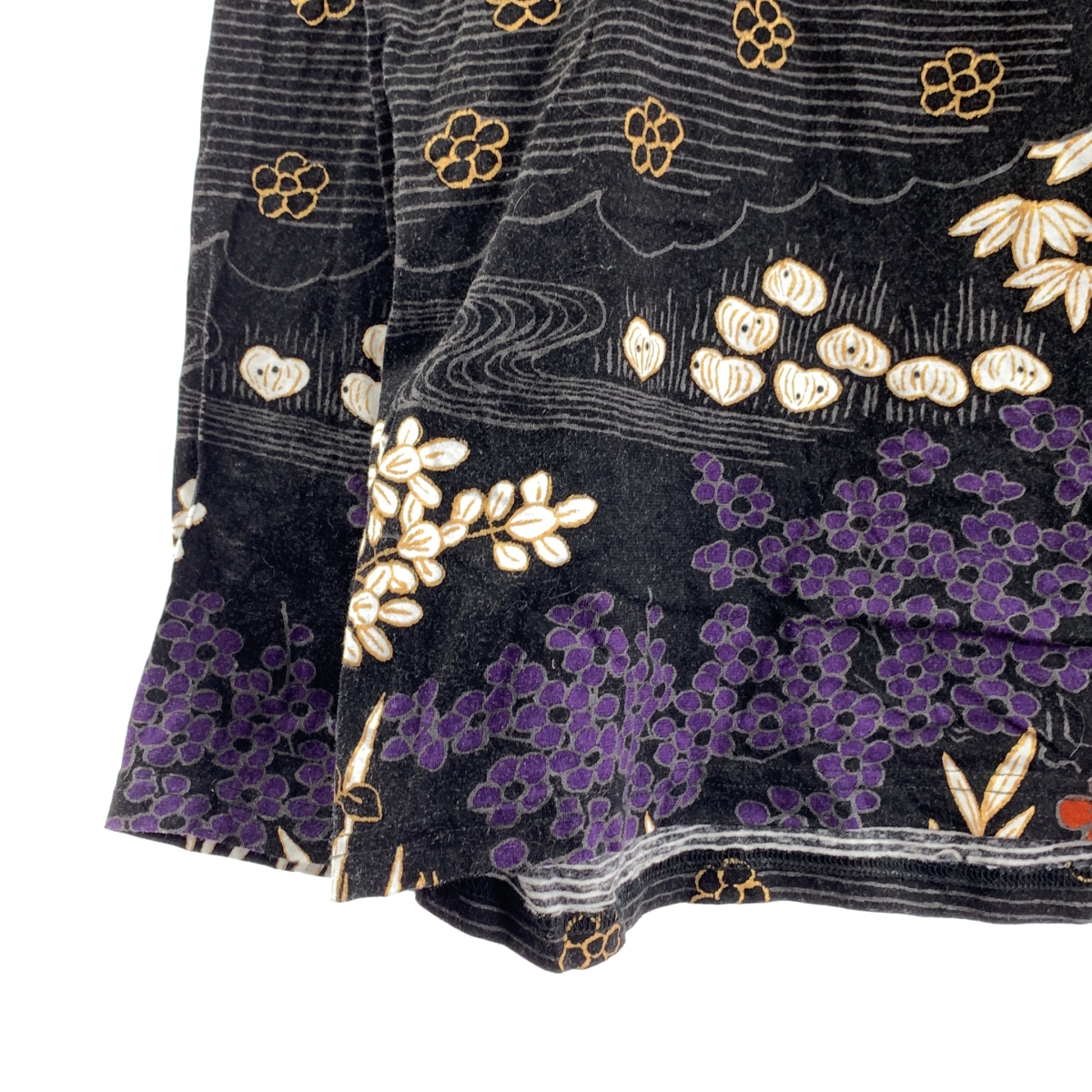 SOU・SOU / ソウソウ 京型友禅 総柄 ツイストタートル カットソー