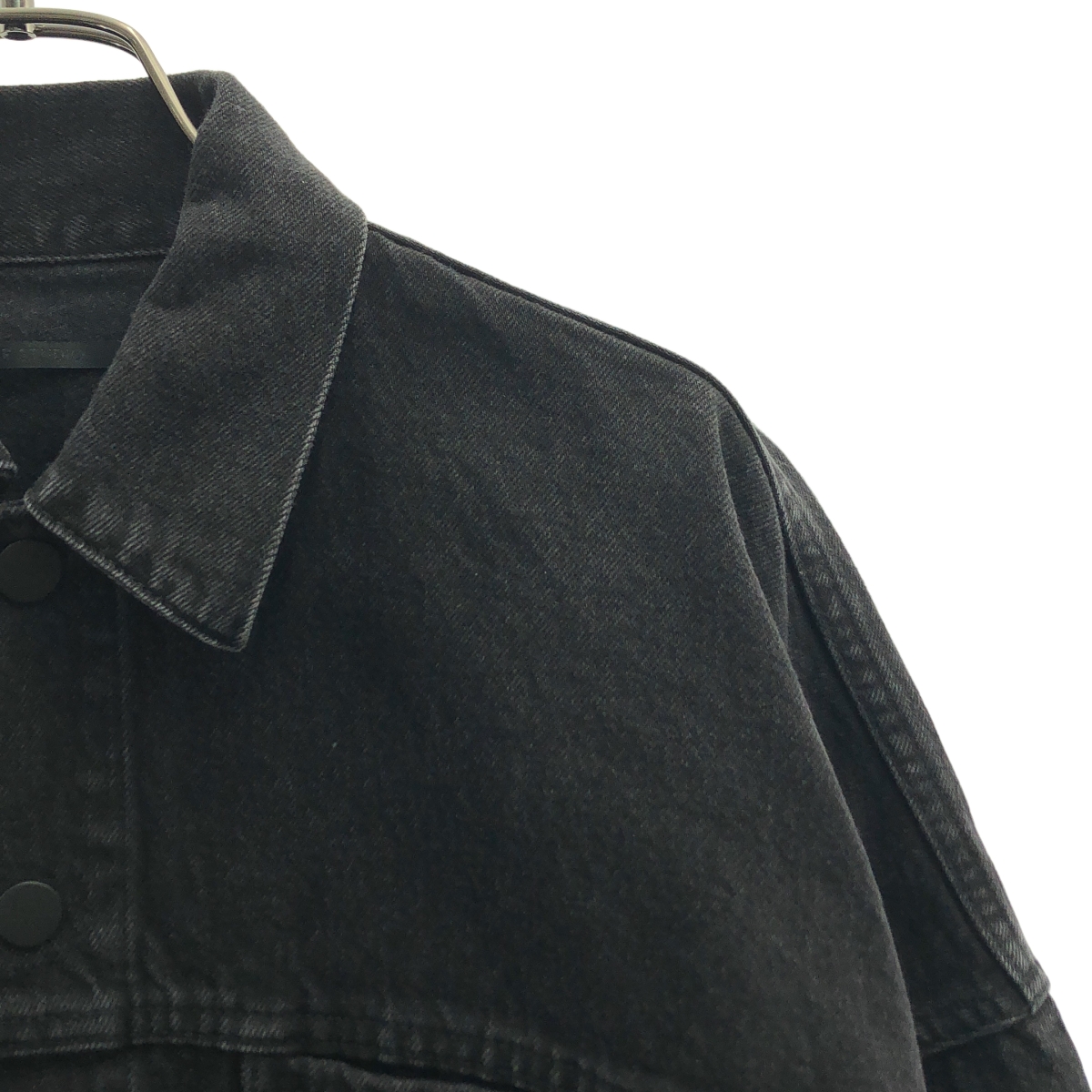 AP STUDIO / エーピーストゥディオ ブラックオーバーサイズデニムジャケット