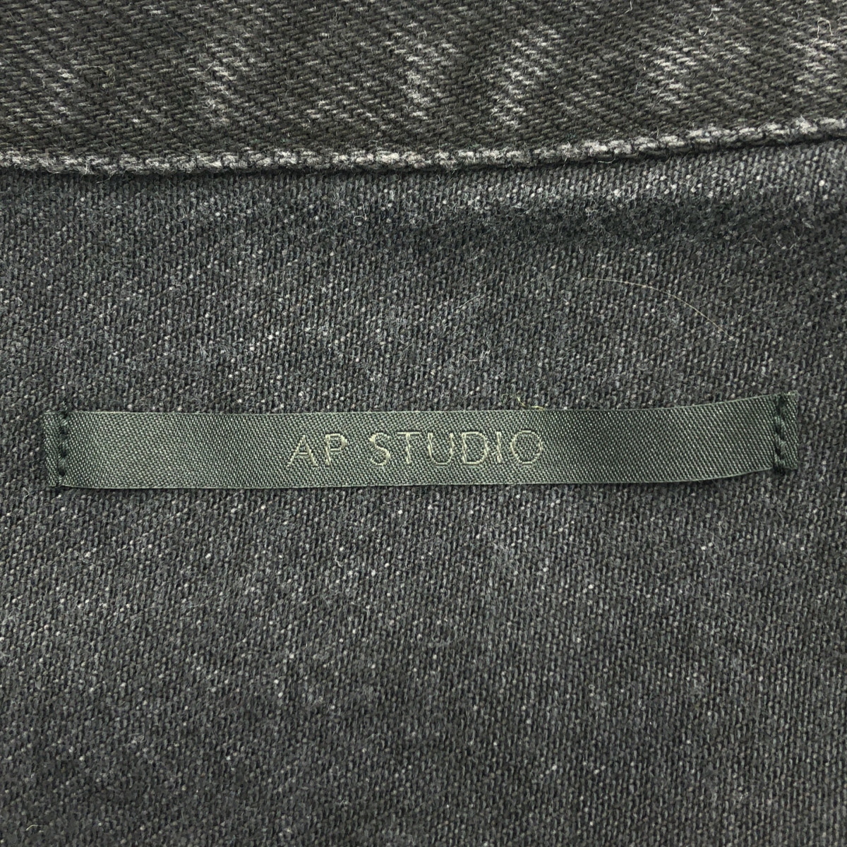 AP STUDIO / エーピーストゥディオ ブラックオーバーサイズデニムジャケット