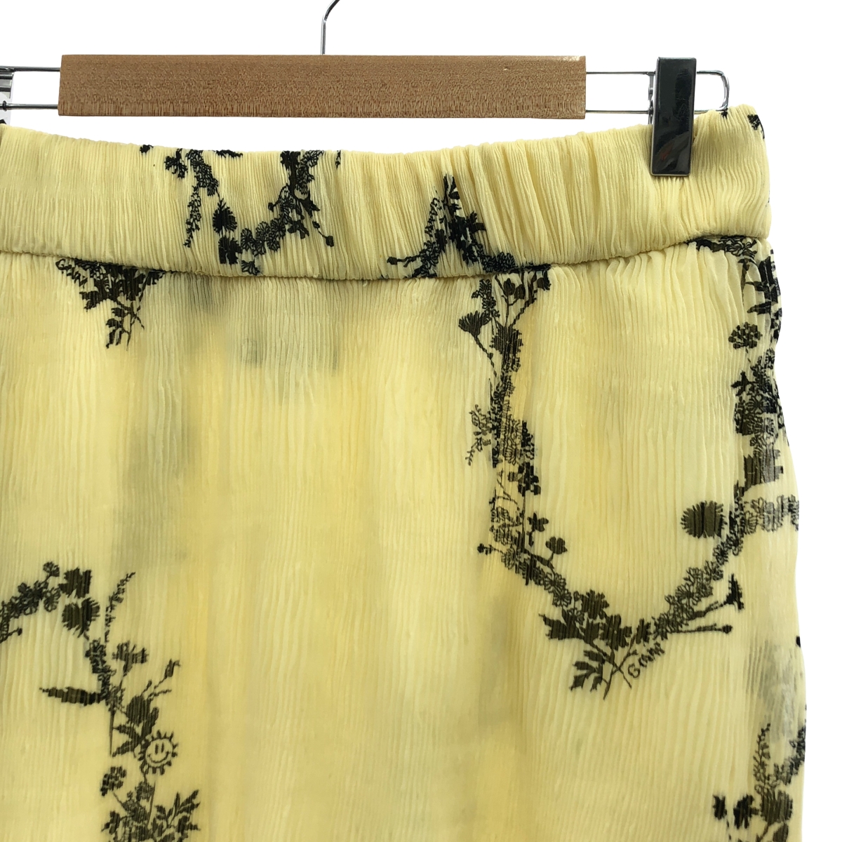 Ganni / ガニー ジョーゼット フラワー プリーツ スカート