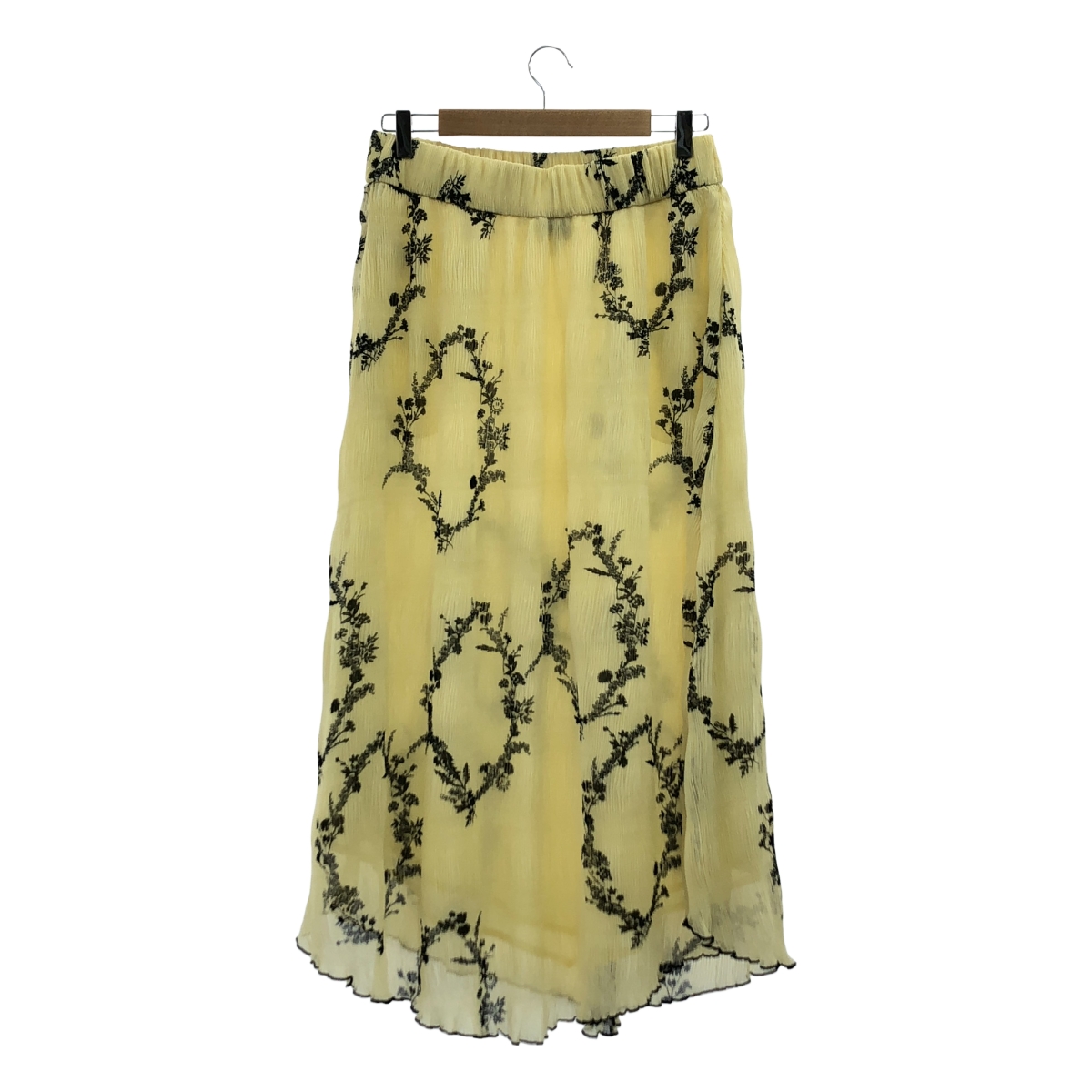 Ganni / ガニー ジョーゼット フラワー プリーツ スカート