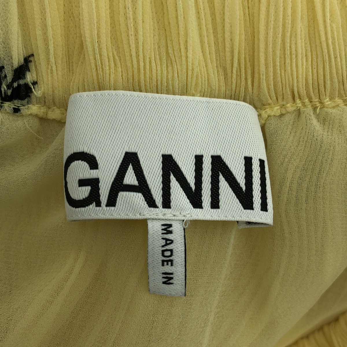 Ganni / ガニー ジョーゼット フラワー プリーツ スカート