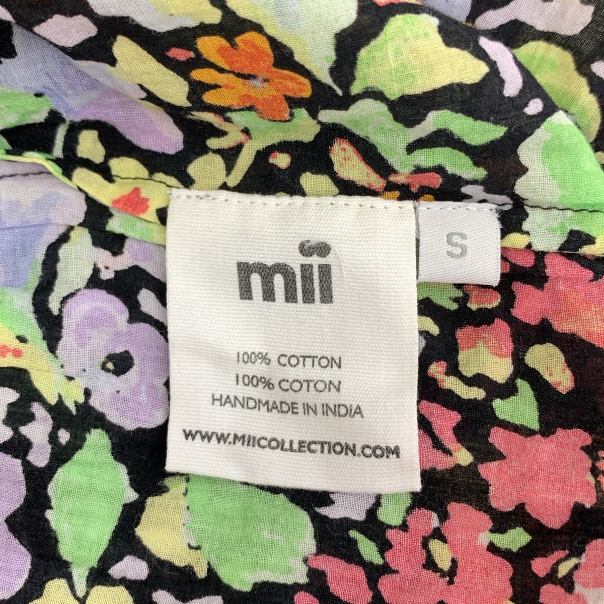 その他 コットン 総柄 ベルテッド ギャザー ボリューム ドレス ワンピース