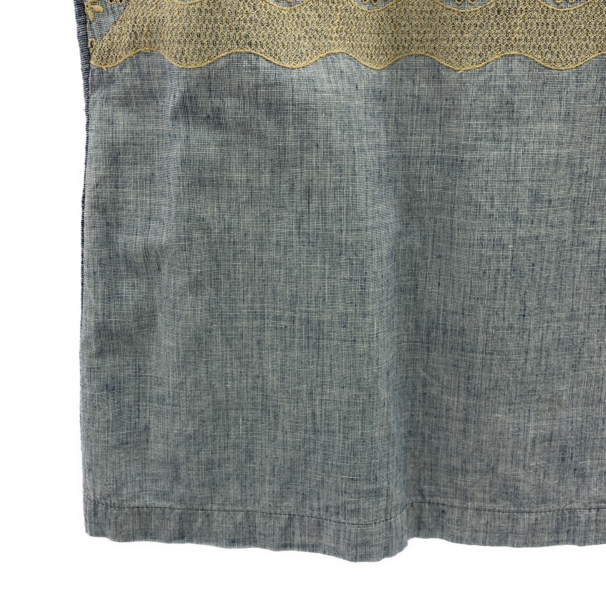 45r / フォーティファイブアール レース刺しゅう プルオーバー 半袖ブラウス