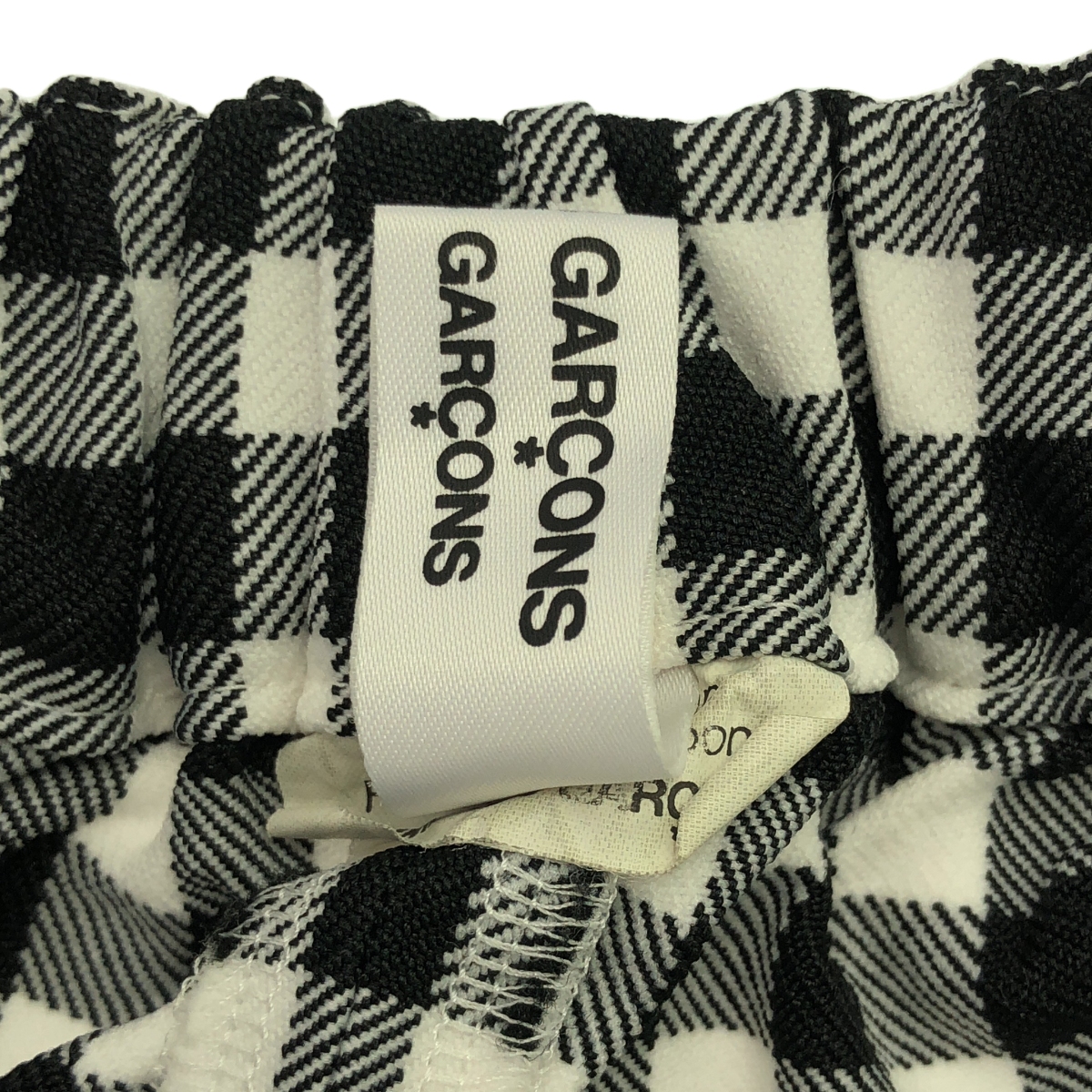 COMME des GARCONS COMME des GARCONS / コムコム ポリエステル 製品加工 変形 オーバー ドローストリング パンツ