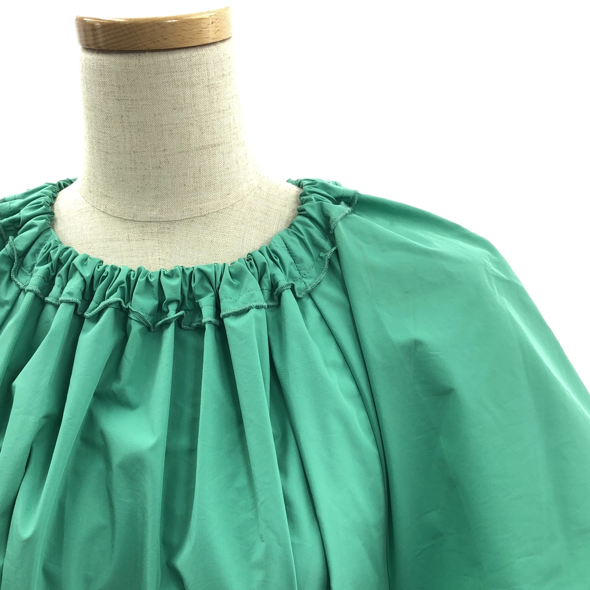 3.1 Phillip Lim / スリーワンフィリップリム LADYBUG POPLIN SS MIDI DRESS レディーバグ タック ギャザーネック ワンピース