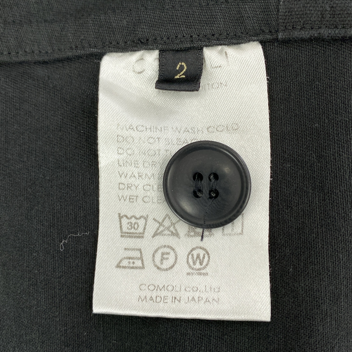 COMOLI / コモリ 3B シングルブレスト 製品染めジャケット / Y03-01005