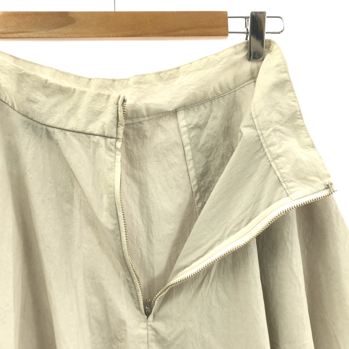 ATON / エイトン HAND DYED NYLON FLARED SKIRT ハンドダイ ナイロン フレアスカート