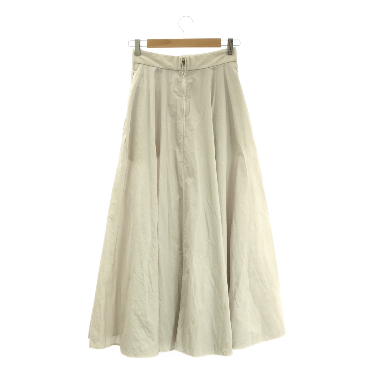 ATON / エイトン HAND DYED NYLON FLARED SKIRT ハンドダイ ナイロン フレアスカート