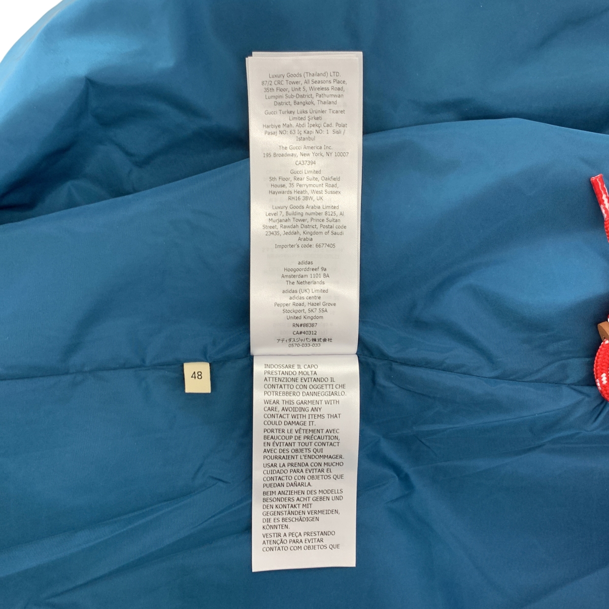 GUCCI / グッチ × adidas GG トレフォイル ロゴ アノラック ジャケット