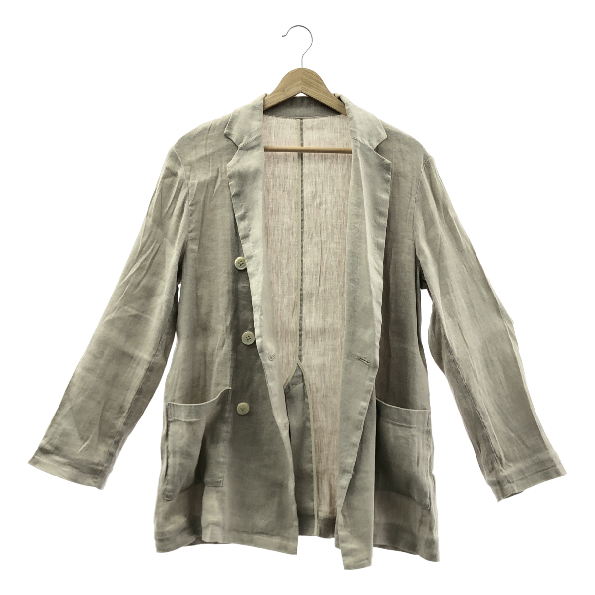 その他 リネン混テーラードジャケット