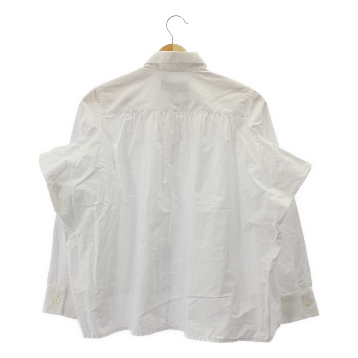 tricot COMME des GARCONS / トリココムデギャルソン ギャザーデザイン コットン 変形ブラウス