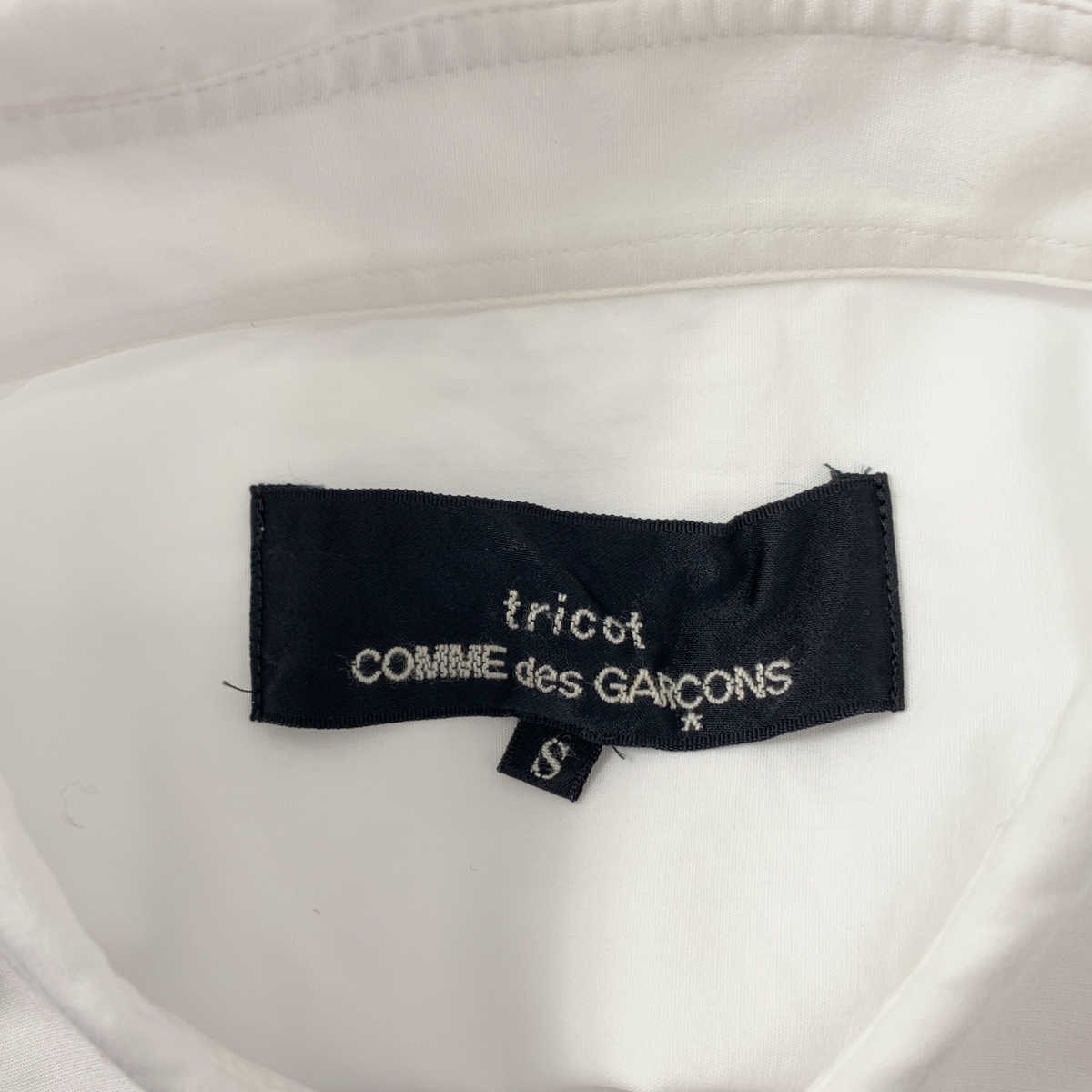 tricot COMME des GARCONS / トリココムデギャルソン ギャザーデザイン コットン 変形ブラウス