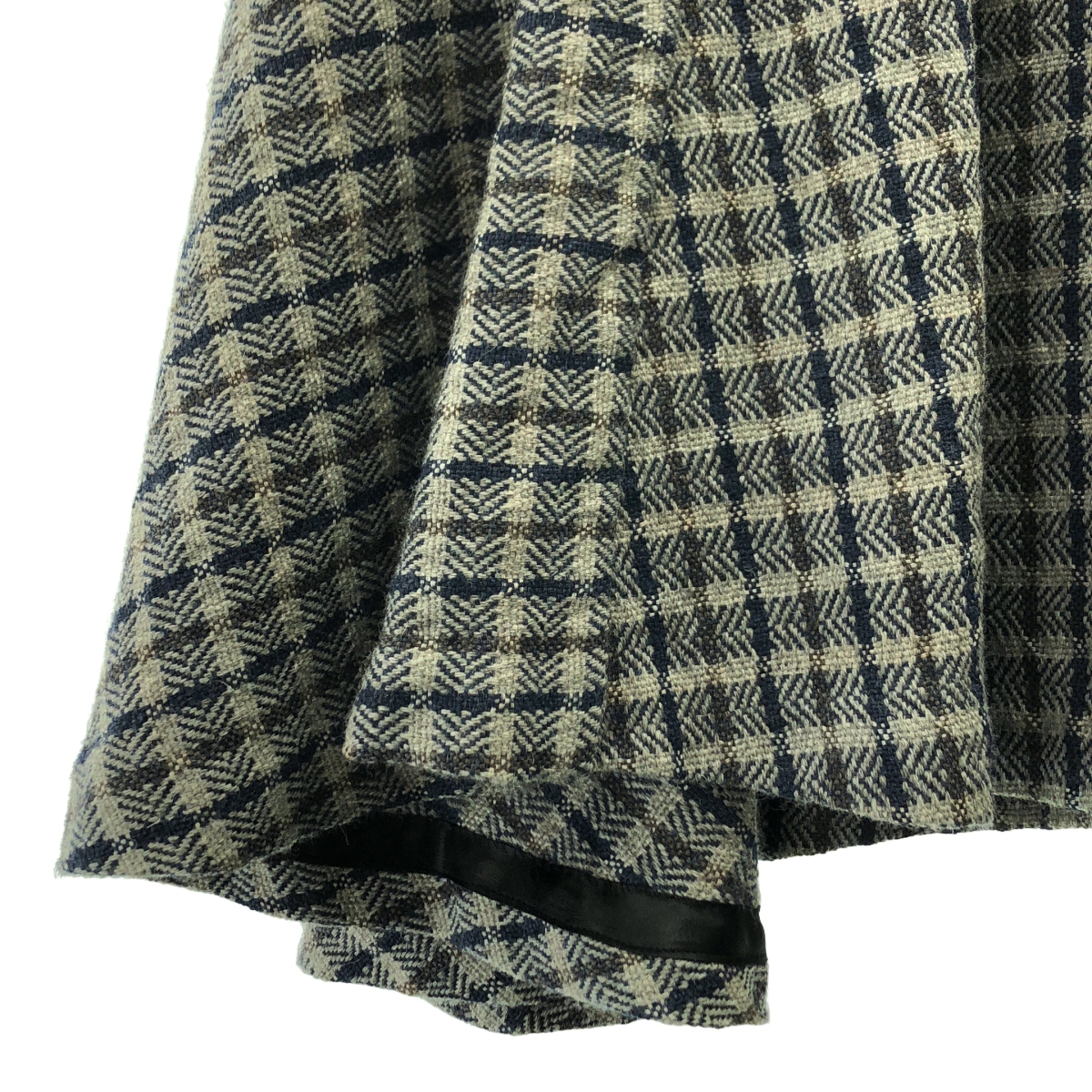 GEOFFREY B.SMALL / ジェフリーBスモール Limited Edition / セットアップ all handwoven tessitura colombia alpaca wool fabric 手織り チェック ノーカラージャケット / スカート