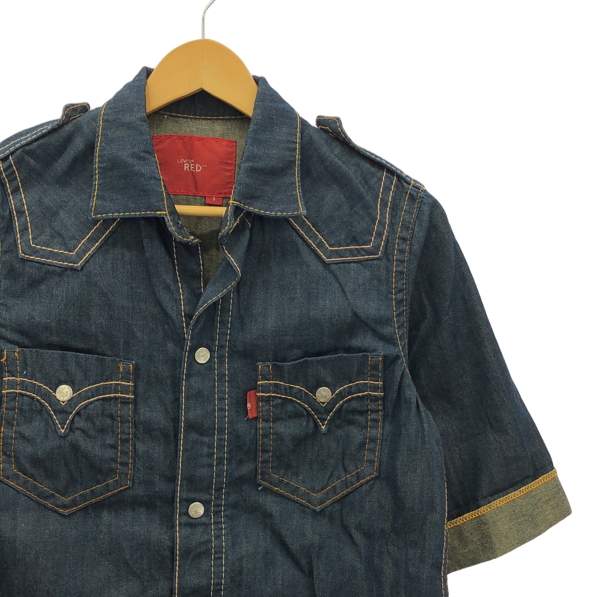 Levi's red / リーバイスレッド ロールアップ デニムシャツ